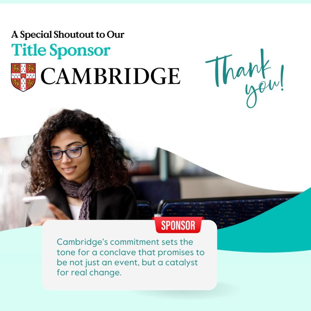 Thank You Cambridge - Our Title Sponsor