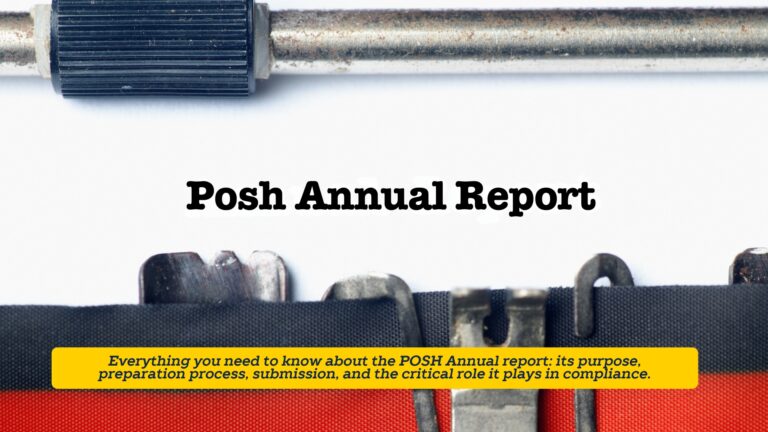 Posh Annual Report Submission Guidelines